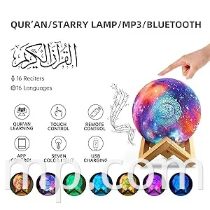 Altavoz del Corán portátil de Ramadán con control de aplicaciones y soporte de varios idiomas